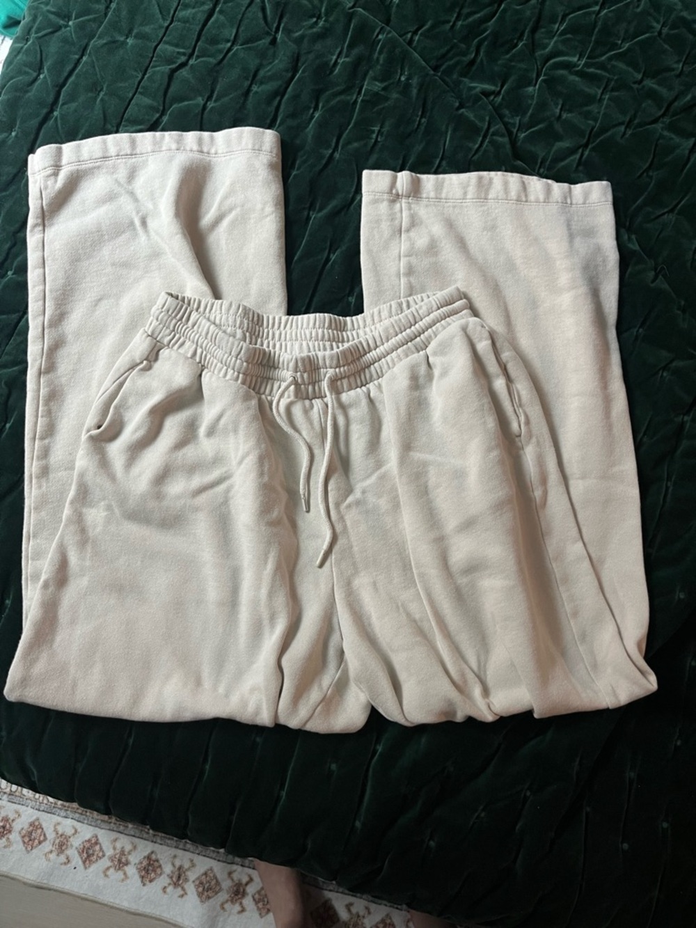 Old Navy Light Beige Drawstring Sweatpants medium tall
